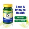 Spring Valley Vitamin D3 Softgels; 25 mcg; 1000 IU; 100 Count