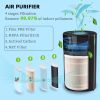 Air Purifiers H13 HEPA Air Filter for Home Large Room; 22db Filtration System with Air Sensor for PM